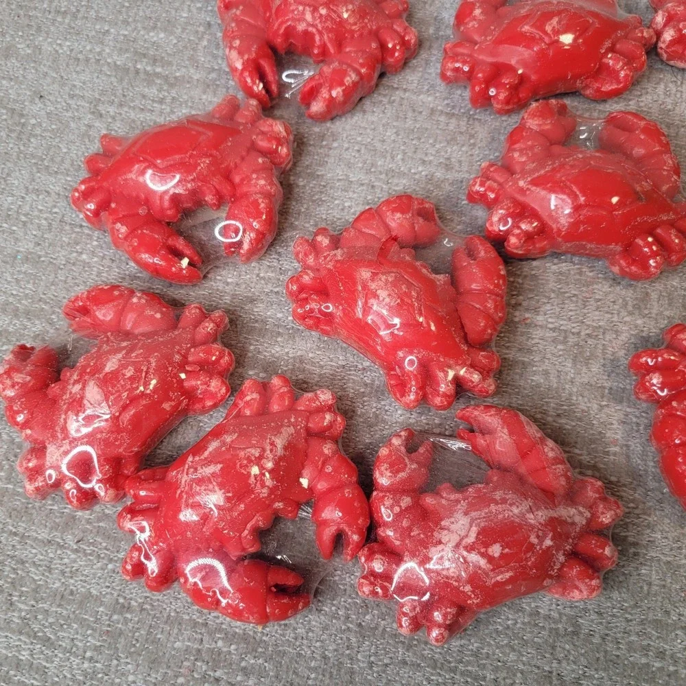 Cape Shore Lot of 11 Small‎ Red Crab Individually Wrapped Soap - NEW OLD STOCK